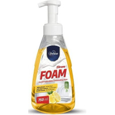 DELUXE trauku mazgāšanas līdzeklis - putas ar citrona aromātu 750ml