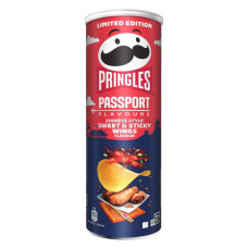 PRINGLES Sweet & Sticky Wings garšas čipsi 165g