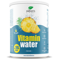 Nature's finest VITAMIN WATER - FOCUS. Pulveris vitamīnu ūdens pagatavošanai, ar magniju, B grupas vitamīniem un kalciju. 200g