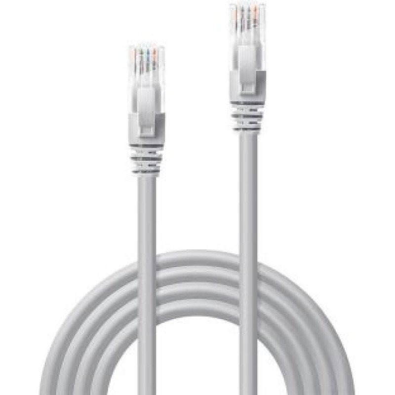 Lindy Nevadāms centrmezgls LINDY  CABLE CAT6 U/UTP 5M/GREY 48005