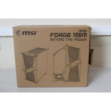 MSI Datoru korpusi MSI  SALE OUT.  MAG FORGE 100M PC Case, Mid-Tower, USB 3.2, Black |  | MAG FORGE 100M | Black | ATX | DAMAGED PACKAGING | Power supply included No