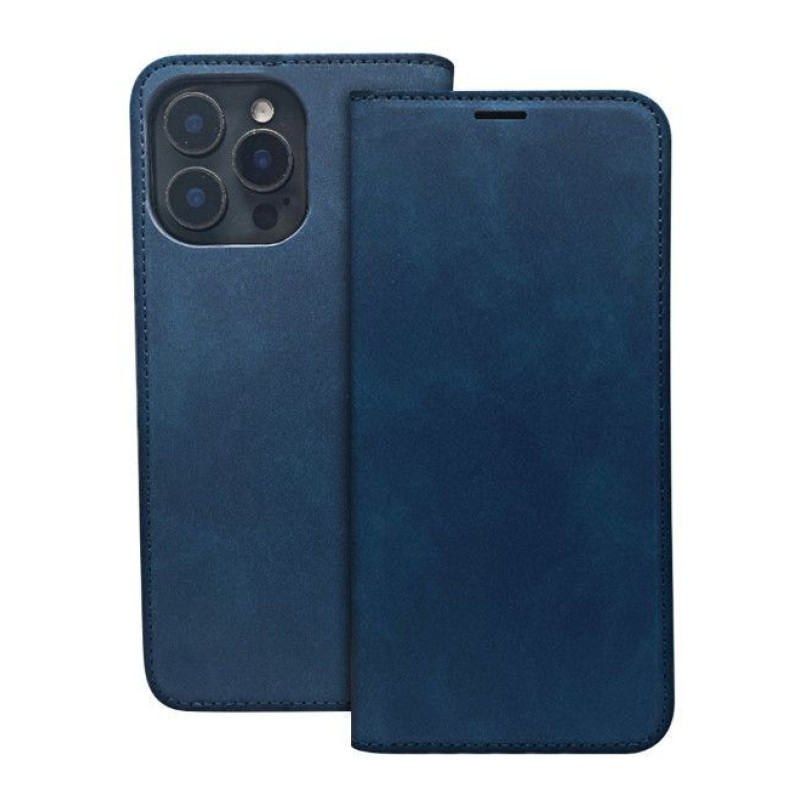 Ilike Atveramie maciņi iLike Xiaomi Redmi Note 13 5G (global) Smart Suede case Navy Blue