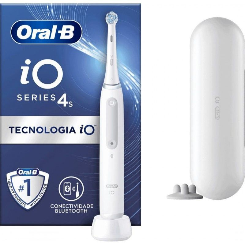 Oral-B Zobu birste Oral-B  | Electric Toothbrush | iO4s | Rechargeable | For adults | Number of brush heads included 1 | Number of teeth brushing modes 4 | White