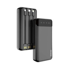 Dudao Ārējais akumulators Dudao  Dudao capacious powerbank with 3 built-in cables 20000mAh USB Type C + micro USB + Lightning black (Dudao K6Pro +)