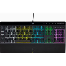 Corsair Datora tastatūra Corsair  K55 RGB PRO Gaming keyboard, RGB LED light, US, Wired, Black