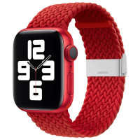 Ilike Siksniņa iLike Apple Watch 38/40/41mm Braided Fabric Strap Red