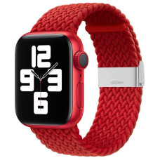 Ilike Siksniņa iLike Apple Watch 38/40/41mm Braided Fabric Strap Red