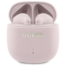 Guess Bezvadu austiņas Guess  Bluetooth headphones GUTWSJ14ESGE TWS + taupe Printed Classic Logo Pink
