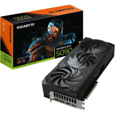 Gigabyte Grafiskās karte / Video kartes Gigabyte  Graphics Card||NVIDIA GeForce RTX 5090|32 GB|GDDR7|512 bit|PCIE 5.0 16x|GPU 2467 MHz|Triple slot Fansink|1xHDMI|3xDisplayPort|GV-N5090WF3OC-32GD1.0