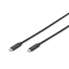 Digitus Kabelis Digitus  USB Type-C Connection Cable AK-300139-010-S USB Male 3.1 Gen 2 (Type C), USB Male 3.1 Gen 2 (Type C), Black, 1 m