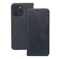 Ilike Atveramie maciņi iLike Apple iPhone 16 6,1 Smart Suede case Black