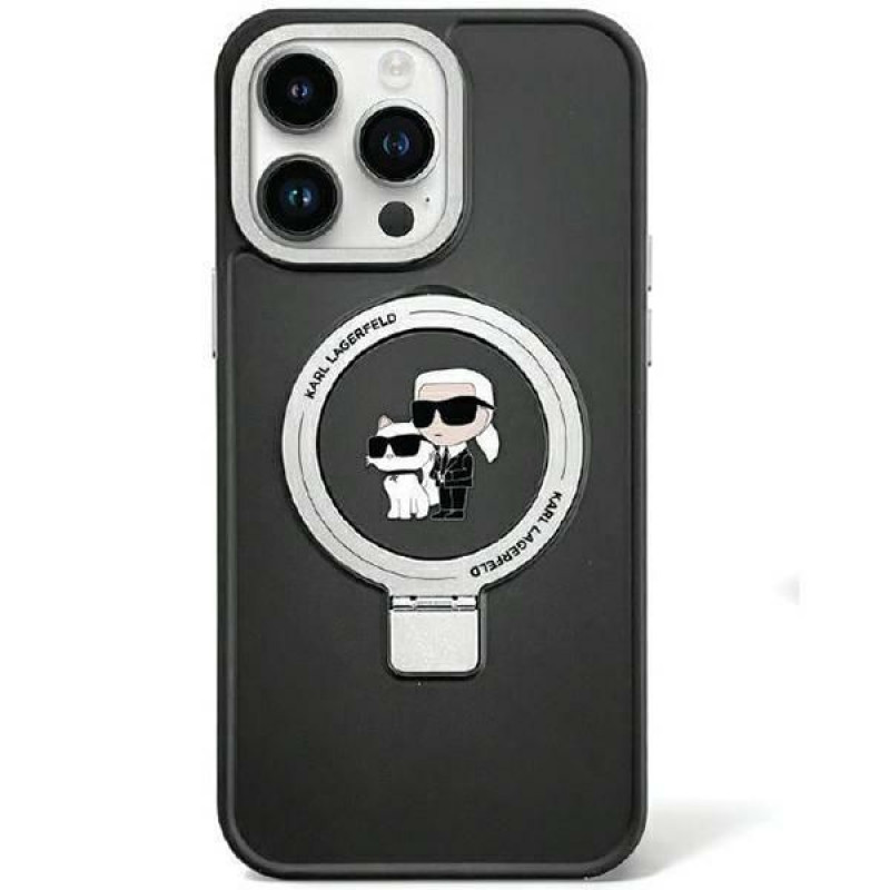 Karl Lagerfeld Aizmugurējais vāciņš Karl Lagerfeld Apple Karl Lagerfeld KLHMP15SHMRSKCK iPhone 15 6.1