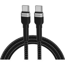 Wozinsky Kabelis Wozinsky  Wozinsky WNBCC1 USB-C / USB-C PD 65W cable 1 m - black