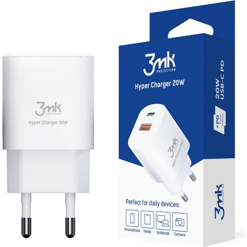3MK Adapteris 3MK Universal Hyper Charger 20W White