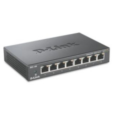 D-Link Serveru  - Citi piederumi D-link  Switch DGS-108/E	 Unmanaged, Desktop, 1 Gbps (RJ-45) ports quantity 8