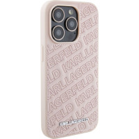 Karl Lagerfeld Aizmugurējais vāciņš Karl Lagerfeld Apple iPhone 15 Pro Max Quilted K Pattern Case Pink