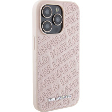 Karl Lagerfeld Aizmugurējais vāciņš Karl Lagerfeld Apple iPhone 15 Pro Max Quilted K Pattern Case Pink