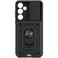 Ilike Aizmugurējais vāciņš iLike Samsung Galaxy A35 Protective Case With Camera Protection And Ring Black