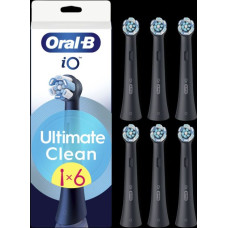 Oral-B Zobu birste Oral-B  Replaceable toothbrush heads | iO UltimateClean | Heads | For adults | Number of brush heads included 6 | Black