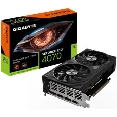 Gigabyte Grafiskās karte / Video kartes Gigabyte  Graphics Card||NVIDIA GeForce RTX 4070|12 GB|GDDR6|192 bit|PCIE 4.0 16x|GPU 2490 MHz|Dual Slot Fansink|1xHDMI|3xDisplayPort|GV-N4070WF2OCV2-12GD