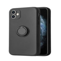 Ilike Aizmugurējais vāciņš iLike Apple IPHONE 12 PRO MAX SILICONE CASE RING Black