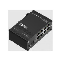 Teltonika Serveru  - Citi piederumi Teltonika  TSW040 Unmanaged 8-port PoE+Industrial Switch, 2-pin industrial DC power socket, 7 – 57 VDC, PoE-out 44-57 VDC, DIN rail bracket