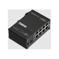 Teltonika Serveru  - Citi piederumi Teltonika  TSW040 Unmanaged 8-port PoE+Industrial Switch, 2-pin industrial DC power socket, 7 – 57 VDC, PoE-out 44-57 VDC, DIN rail bracket