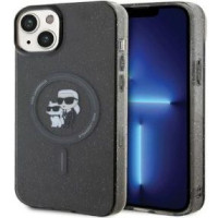 Karl Lagerfeld Aizmugurējais vāciņš Karl Lagerfeld Apple iPhone 15 HC MAGSAFE IML KC GLITTER Black