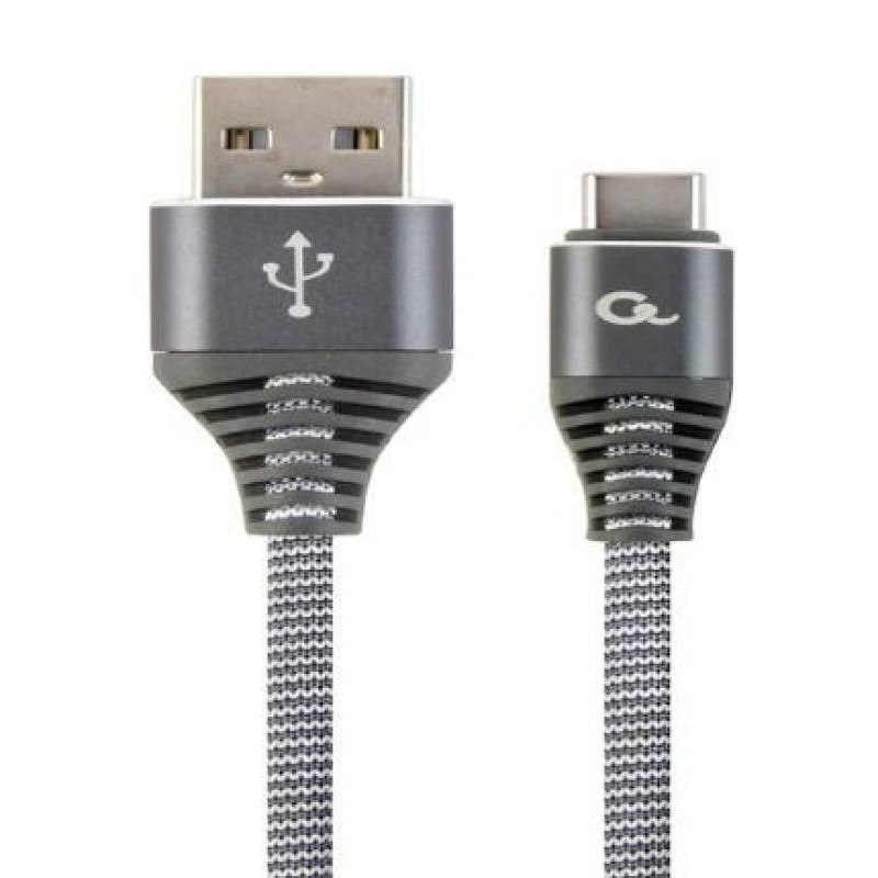 Gembird Kabelis Gembird  CABLE USB-C 1M SPACEGREY/WHITE/CC-USB2B-AMCM-1M-WB2