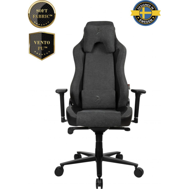 Arozzi Datoru krēsli / galdi AROZZI  Vernazza Vento Gaming Chair  Dark Grey