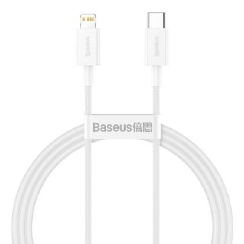 Baseus Kabelis Baseus  Baseus Superior Series Cable USB-C to Lightning, 20W, PD, 1m (white)