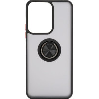 Ilike Aizmugurējais vāciņš iLike Xiaomi Redmi 13C 4G / Poco C65 Hybrid Case With Ring Black