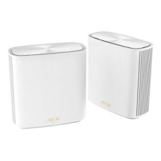 Asus Rūteris Asus  AX5400 Dual-Band Mesh WiFi 6 System ZenWiFi XD6S (2-Pack) 802.11ax, 574+4804 Mbit/s, 10/100/1000 Mbit/s, Ethernet LAN (RJ-45) ports 4, MU-MiMO Yes, No mobile broadband, Antenna type Internal, White