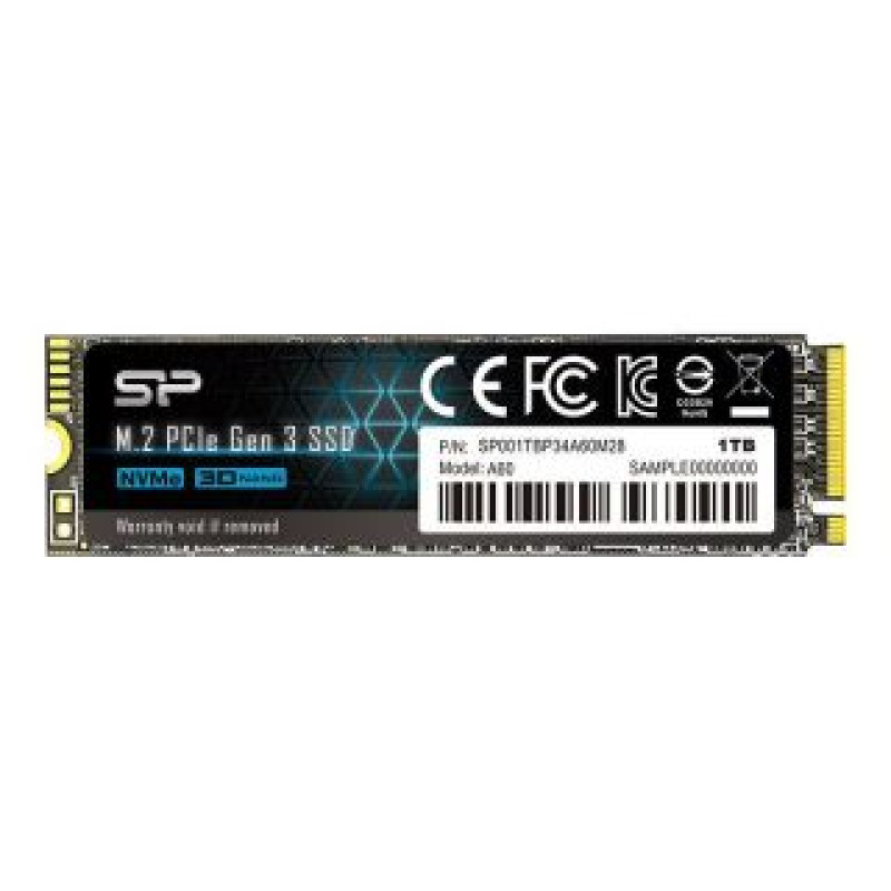 Silicon Power Zibatmiņa Silicon power  SSD PCIe Gen 3×4 P34A60 1TB