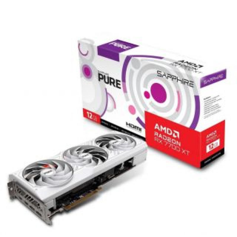 Sapphire Grafiskās karte / Video kartes Sapphire  Graphics Card||AMD Radeon RX 7700 XT|12 GB|GDDR6|192 bit|PCIE 4.0 16x|2xHDMI|2xDisplayPort|11335-03-20G