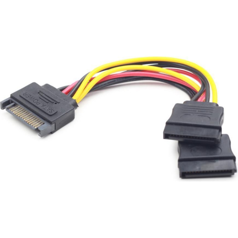 Gembird Parveidotājs Gembird  CABLE POWER SPLITTER SATA/0.15M CC-SATAM2F-01
