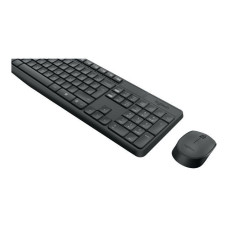 Logitech Datora tastatūra Logitech  MK235 Keyboard and Mouse Set, Wireless, Mouse included, Batteries included, US, Black, 475 g