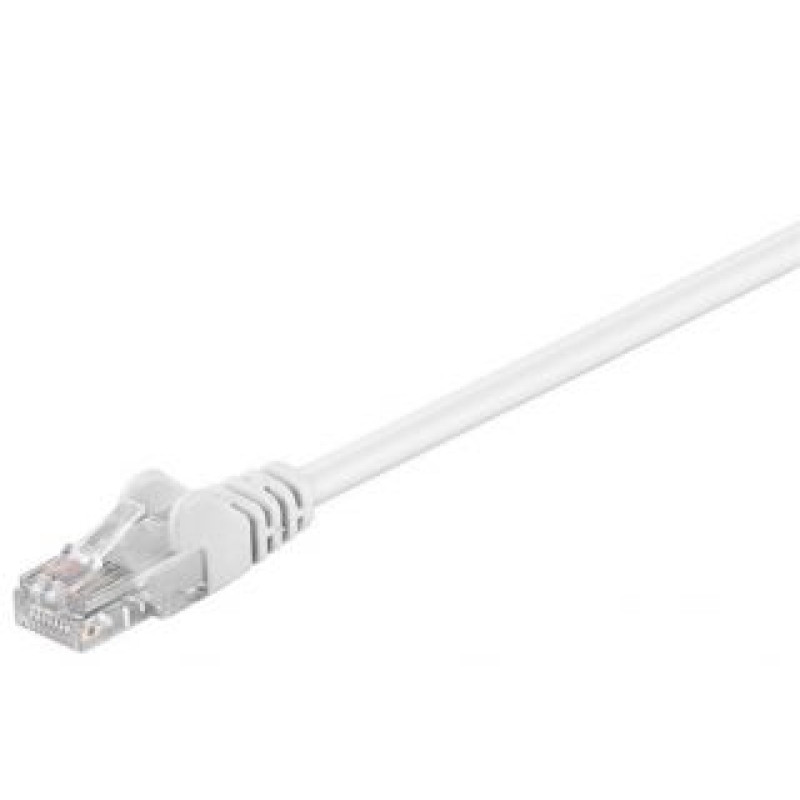 Goobay Kabelis Goobay  68508 CAT 5e patch cable, U/UTP, white, 5 m