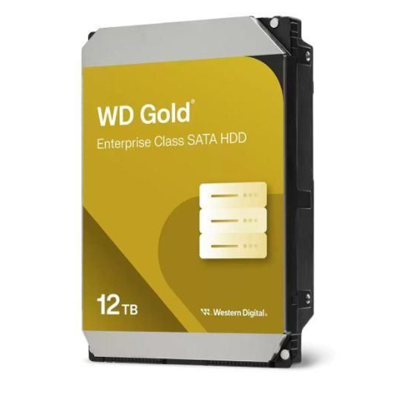 Western Digital Cietais disks HDD Western Digital  HDD||Gold|12TB|SATA 3.0|256 MB|7200 rpm|3,5