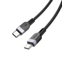 Hoco Kabelis Hoco  X109 Energy 60W silicone charging data cable C to C(L=2M) Black