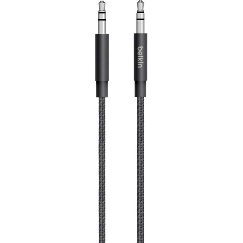 Belkin Kabelis Belkin  Metallic AUX Cable MIXIT UP Black
