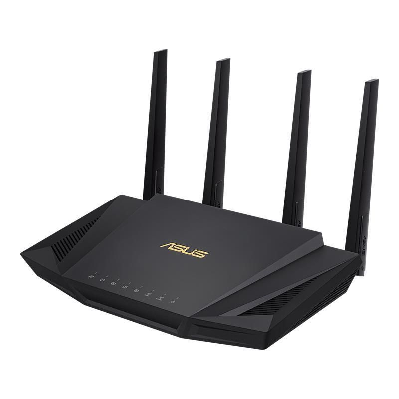 Asus Rūteris Asus  Wireless Router||Wireless Router|3000 Mbps|Mesh|Wi-Fi 5|Wi-Fi 6|IEEE 802.11 b/g|IEEE 802.11n|USB 3.2|1 WAN|4x10/100/1000M|Number of antennas 4|RT-AX58U