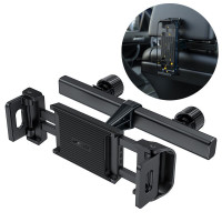 Acefast Auto turētājs Acefast  Acefast car headrest holder for phone and tablet (135-230mm wide) black (D8 black)