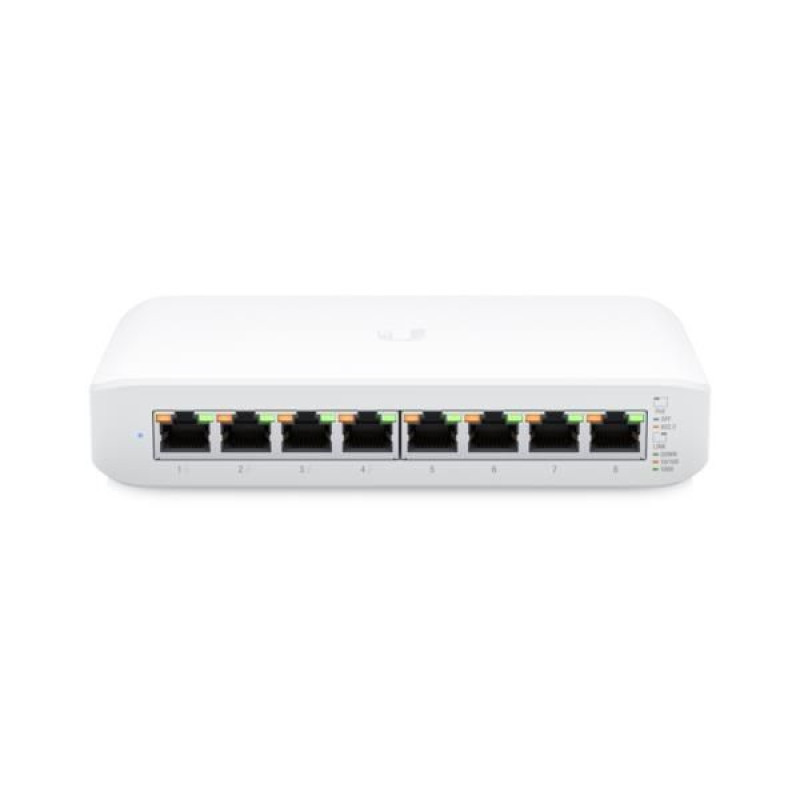 Ubiquiti Nevadāms centrmezgls UBIQUITI  Switch||Lite 8 PoE|Type L2|Desktop/pedestal|8x10Base-T / 100Base-TX / 1000Base-T|PoE+ ports 4|USW-LITE-8-POE