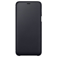 Samsung Aizmugurējais vāciņš Samsung  A6 Plus 2018 A605 Wallet Cover EF-WA605CBE Black