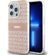 Dkny Aizmugurējais vāciņš DKNY Apple DKNY PC/TPU Repeat Pattern Tonal Stripe Magsafe Case for iPhone 15 Pro Pink