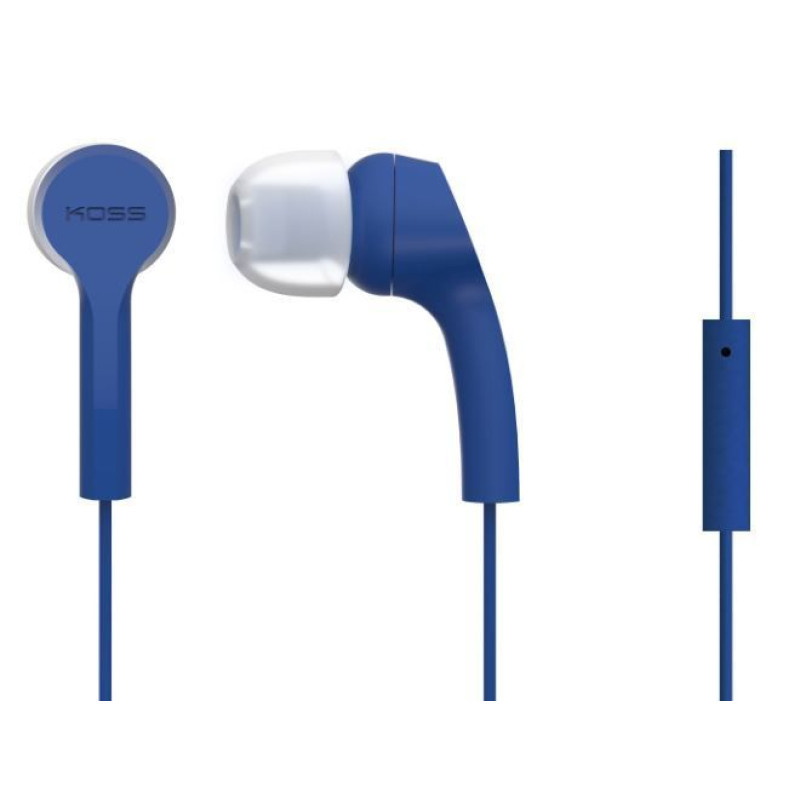 Koss Bezvadu austiņas Koss  Headphones KEB9iB In-ear, 3.5mm (1/8 inch), Microphone, Blue,