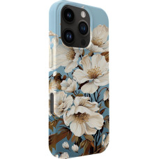 Evelatus Aizmugurējais vāciņš Evelatus Apple iPhone 16 Pro Slim Shell with Magsafe customized print design Flower Blue