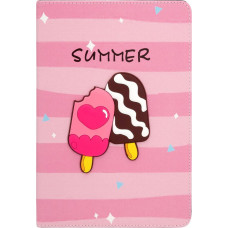 Ilike Maciņš grāmata iLike Samsung Galaxy Tab A8 10.5 (2021) Tablet Case Design SM-X200/SM-X205 Ice Cream