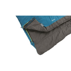 Outwell Matu taisnotājs Outwell  Celebration Lux Double, Sleeping Bag, 225 x 140 cm,  2 way open - auto lock, L-shape, Blue
